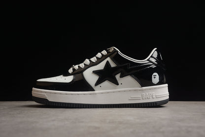 Baskets basses BAPE STA noires et blanches