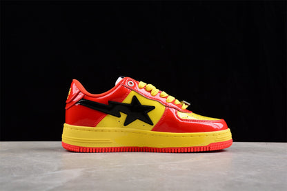 Baskets basses BAPE STA édition Iron Man rouge et jaune