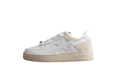 Baskets basses BAPE STA blanches et crème