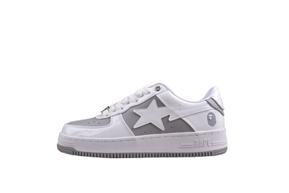 Baskets basses BAPE STA blanches et grises