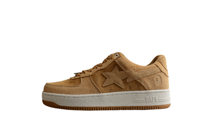 Baskets basses BAPE STA en daim beige