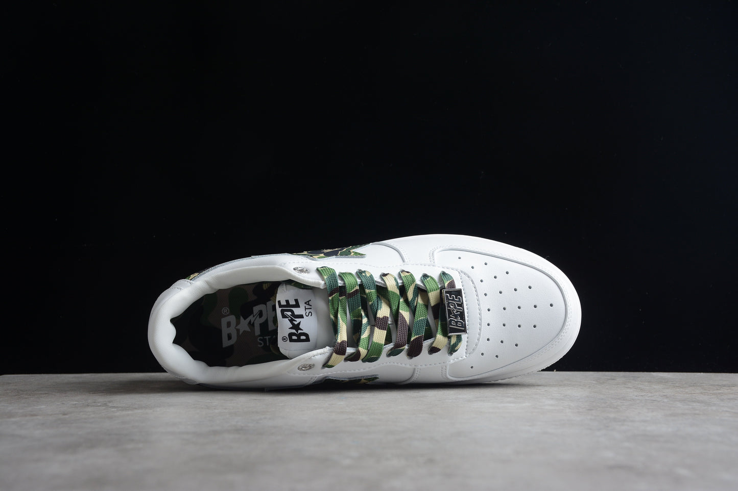 Baskets BAPE STA White Camo Edition