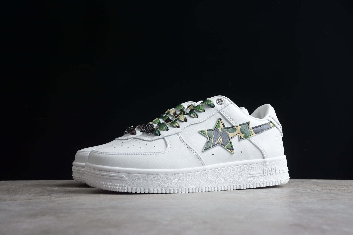 Baskets BAPE STA White Camo Edition