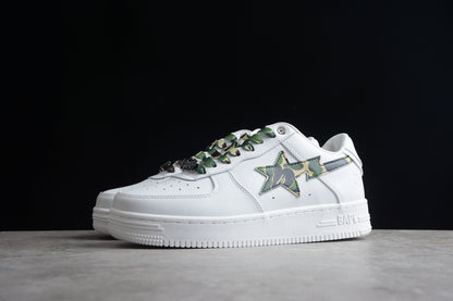 Baskets BAPE STA White Camo Edition