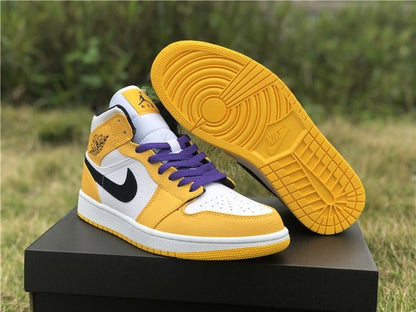 JORDAN 1 MID x SE LAKERS 
