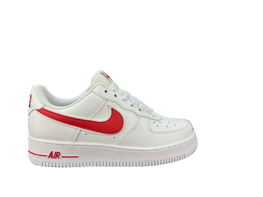 NIKE AIR FORCE 1 « Double Swoosh Blanc/Rouge »