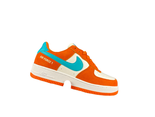 NIKE AIR FORCE 1 Basse "Orange/Bleu"