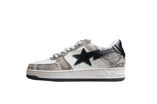 Baskets basses BAPE STA à motif peau de serpent