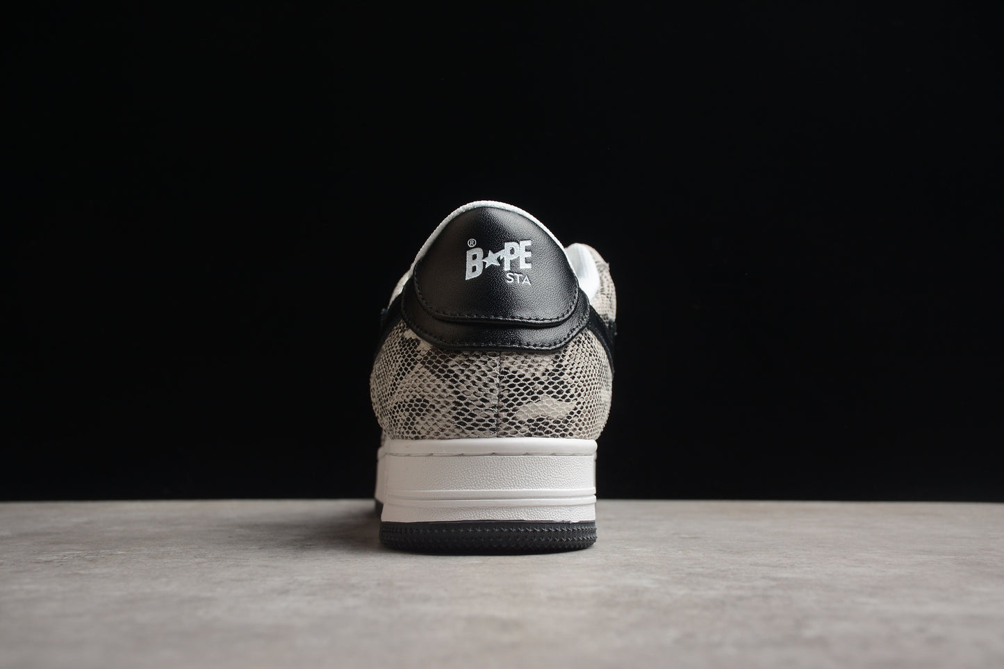 Baskets basses BAPE STA à motif peau de serpent