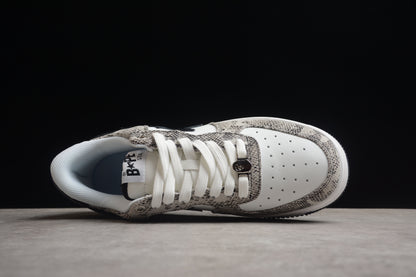 Baskets basses BAPE STA à motif peau de serpent