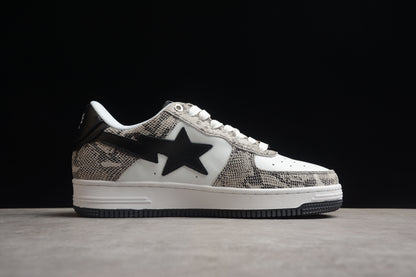 Baskets basses BAPE STA à motif peau de serpent