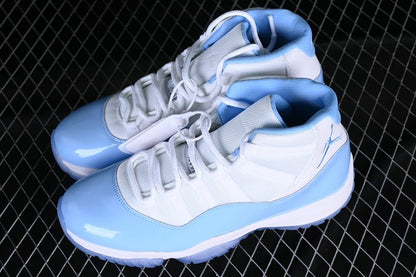 AIR JORDAN 11 UNC AJ11 BLANC/BLEU