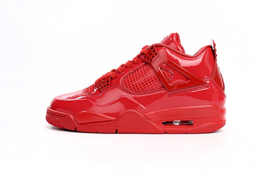 Air Jordan 4 Retro Cuir Laqué Rouge