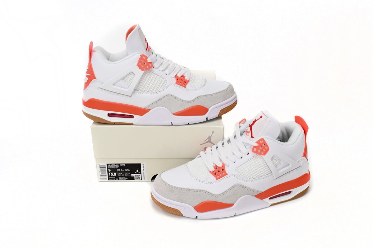 Air Jordan 4 Blanc Orange