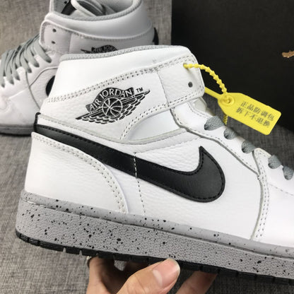 JORDAN 1 MID x CIMENT BLANC 