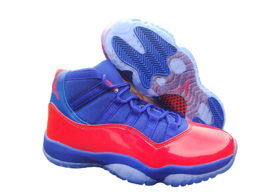 JORDAN 11 Bleu et Rouge