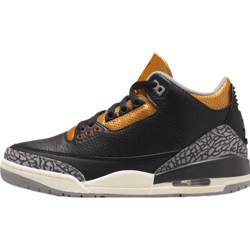 JORDAN 3 x BLACK CEMENT GOLD 