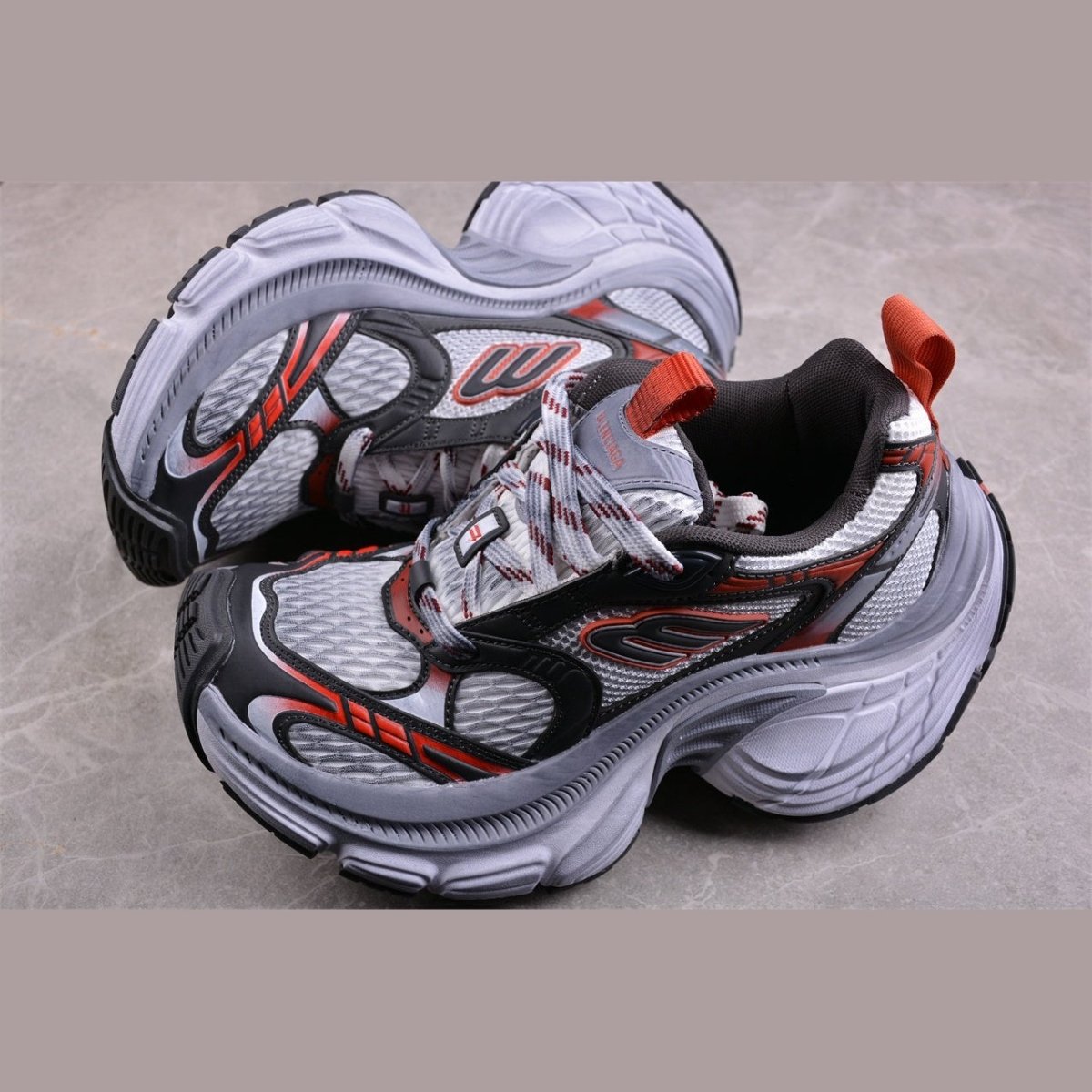 BALENCIAGA 10XL x GRIS CHARBON ROUGE