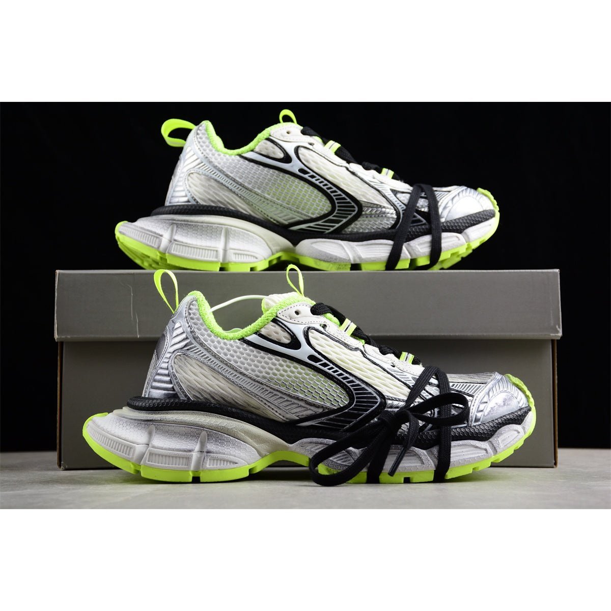 BALENCIAGA 3XL x BLANC NOIR JAUNE FLUO