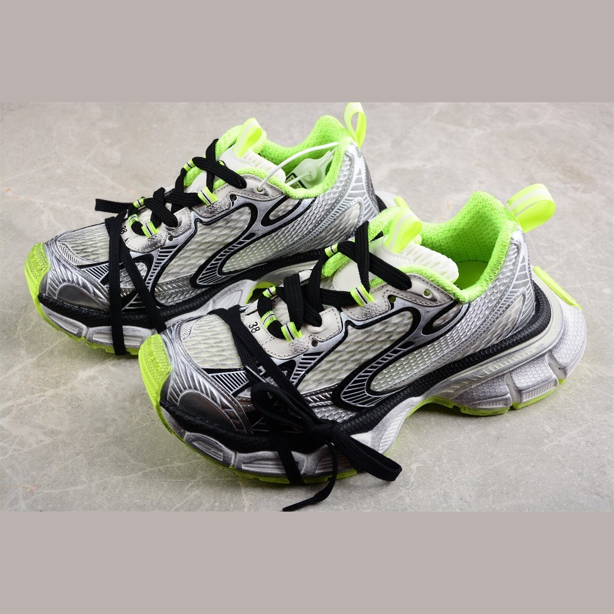 BALENCIAGA 3XL x BLANC NOIR JAUNE FLUO