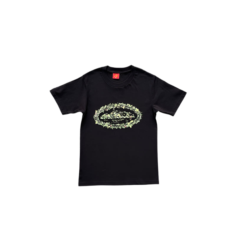 T-shirt rond Corteiz Grass noir