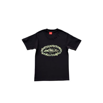 T-shirt rond Corteiz Grass noir