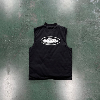 Gilet matelassé noir CORTEIZ GUERILLAZ