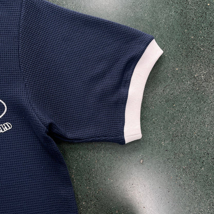 T-SHIRT GAUFRÉ CORTEIZ INSIGNIA MARINE