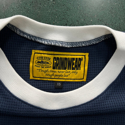 T-SHIRT GAUFRÉ CORTEIZ INSIGNIA MARINE