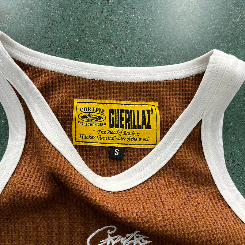 Débardeur marron Corteiz pour femme