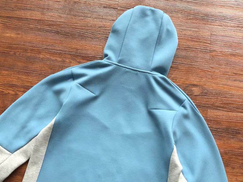 Sweat à capuche Nike Tech Fleece x Bleu clair/Gris/Blanc