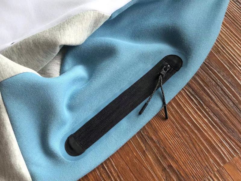 Sweat à capuche Nike Tech Fleece x Bleu clair/Gris/Blanc