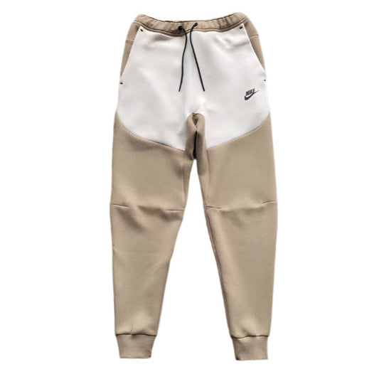 Pantalon en polaire technique Nike x Bois de santal/Blanc os clair