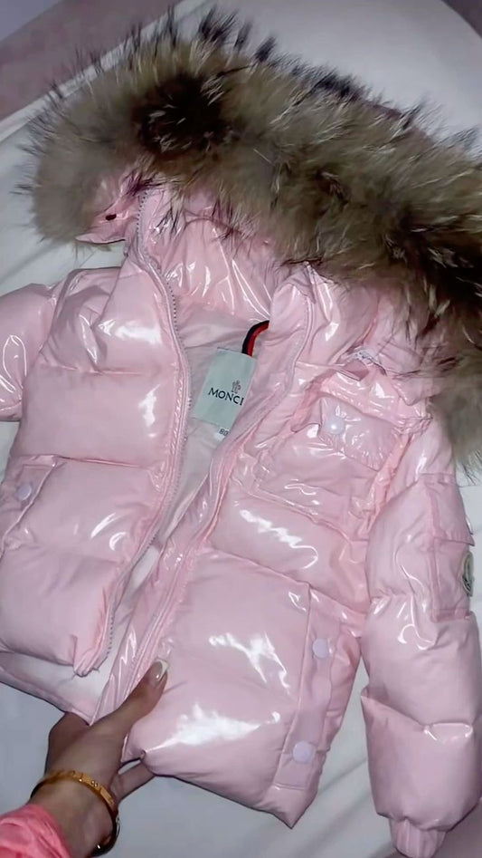 MANTEAU ENFANT MONCLER ROSE