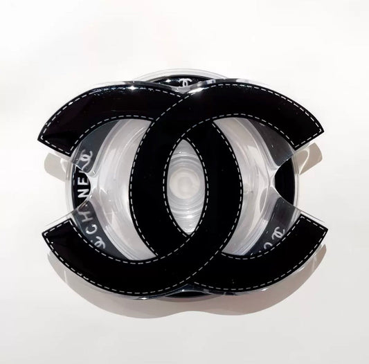 Logo CC magnétique Popsocket noir