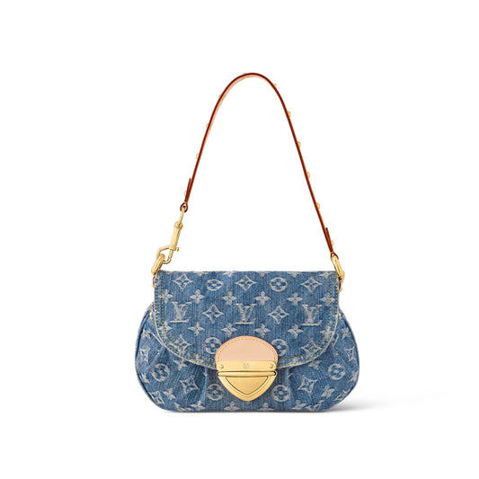 SAC EN JEAN FONCÉ LV