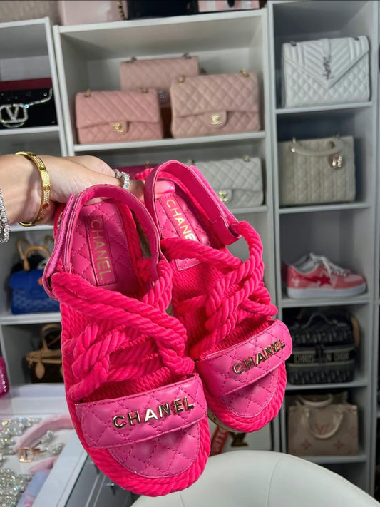 Sandales CC rose fuchsia