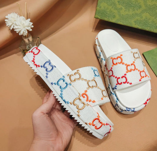 Sandales GG colorées