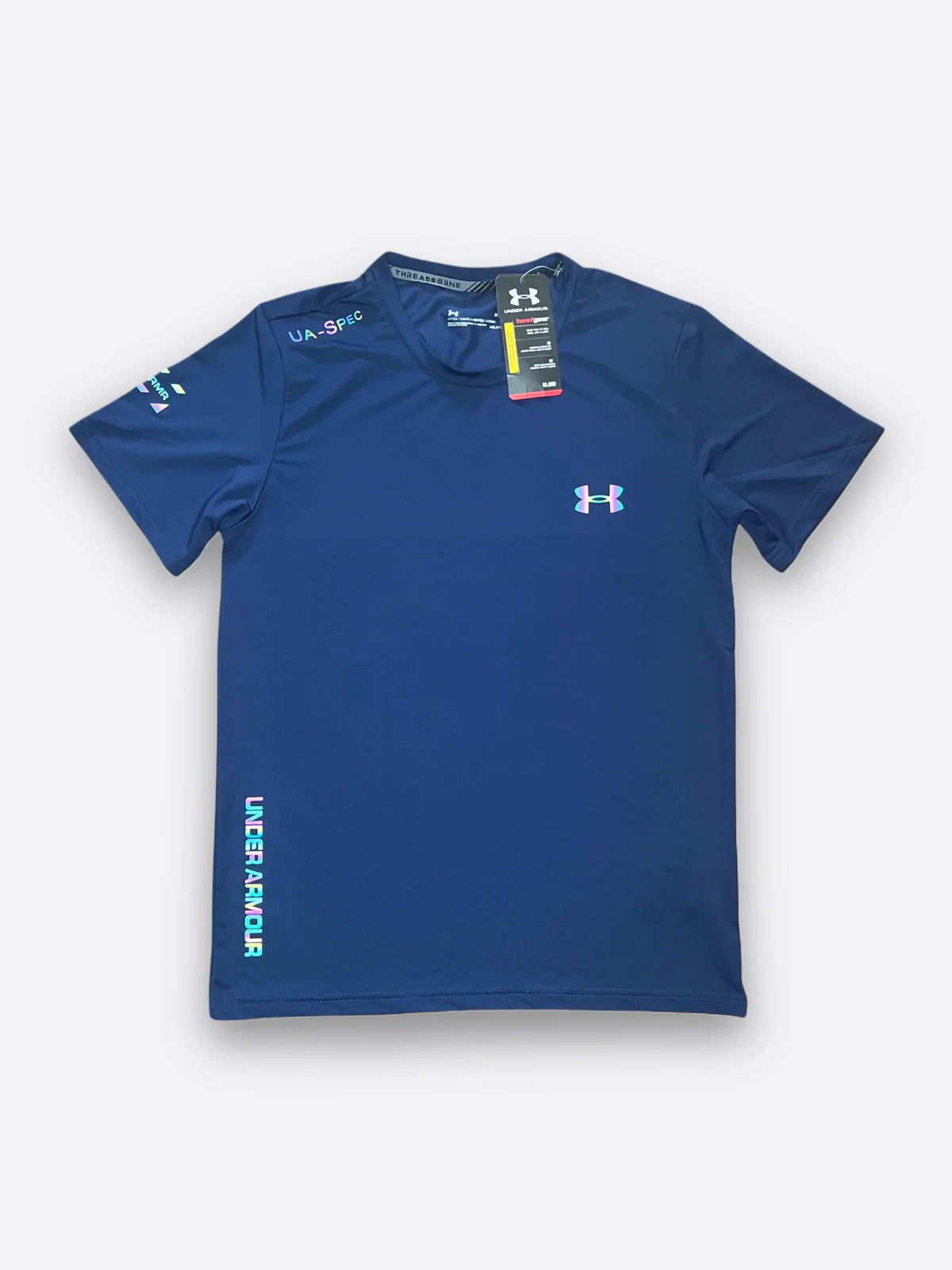 T-shirt fluorescent Under Armour bleu marine