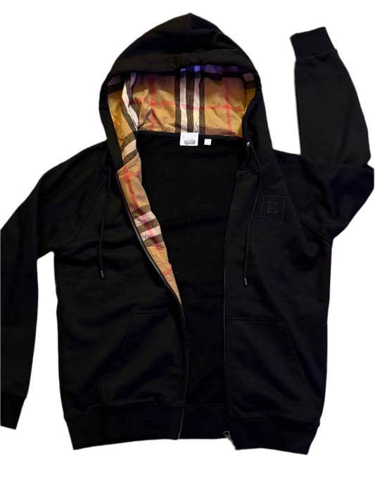 Veste zippée Burberry noire