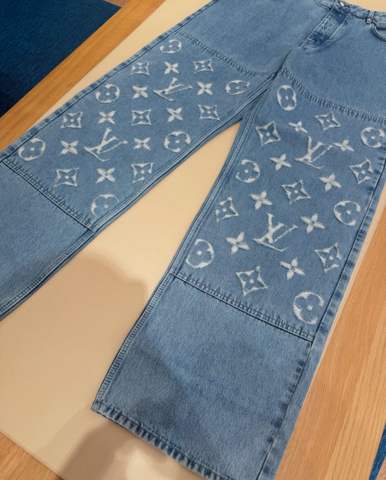 Jean skateur LV bleu
