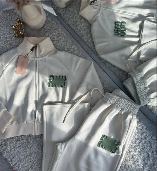 Ensemble Miu Miu blanc et vert
