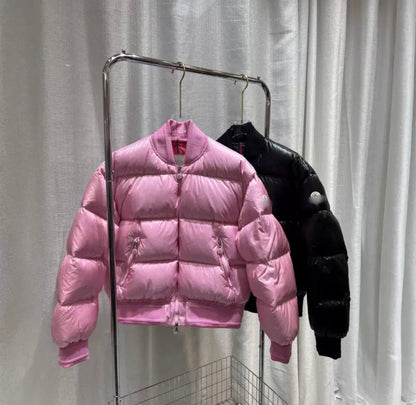 Blouson aviateur Moncler rose