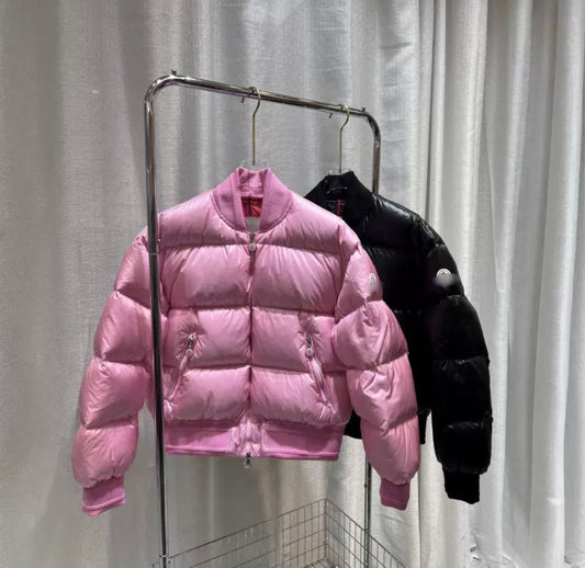 Blouson aviateur Moncler rose