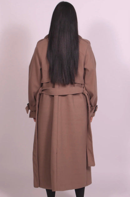 TRENCH D'HIVER TAUPE