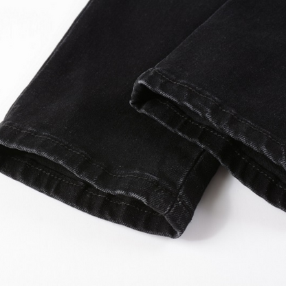 Amr Black Bandana Camo Jeans