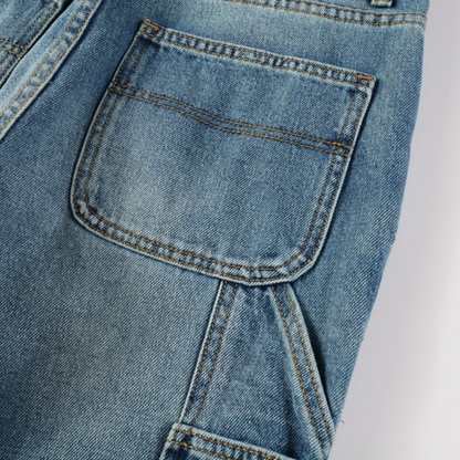 Jean évasé à patch bleu Amr