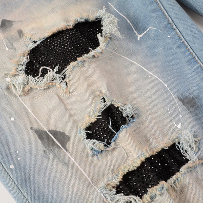 Jean bleu Amr Diamonds