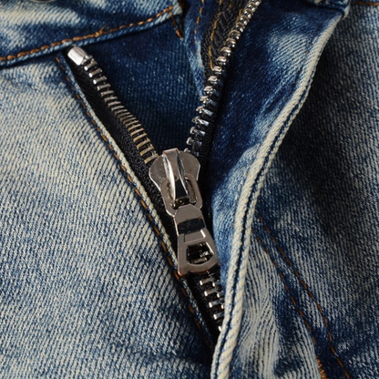 Jean à patch camouflage dégradé Amr