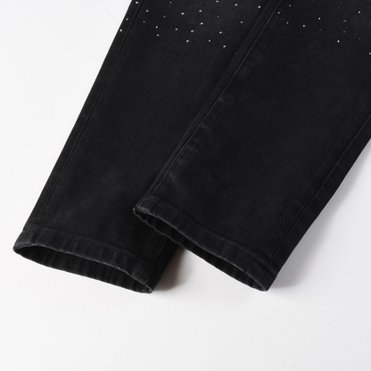 Purple Black Diamonds Jeans